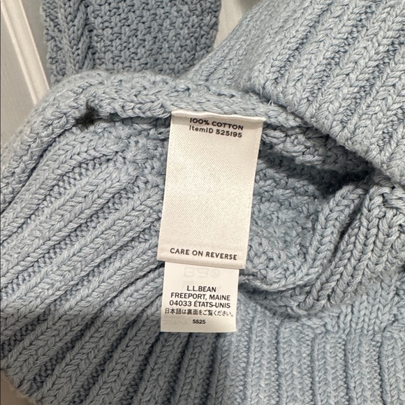 SOLD L.L. Bean Signature Fisherman Crewneck Sweater NWT - Picture 5 of 5
